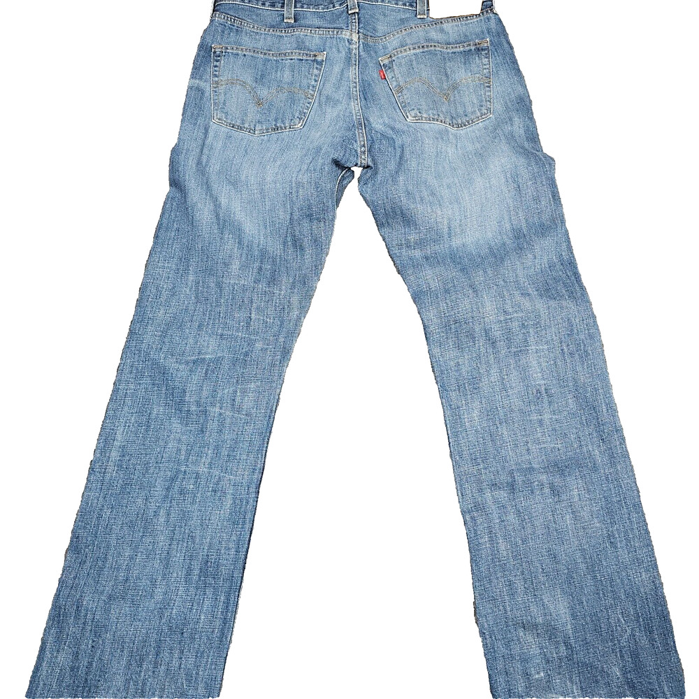 Levi’s Men’s 501 Straight Leg Button Fly Jeans Med Wash Blue 38x34 (39x35.5) - Picture 2 of 9